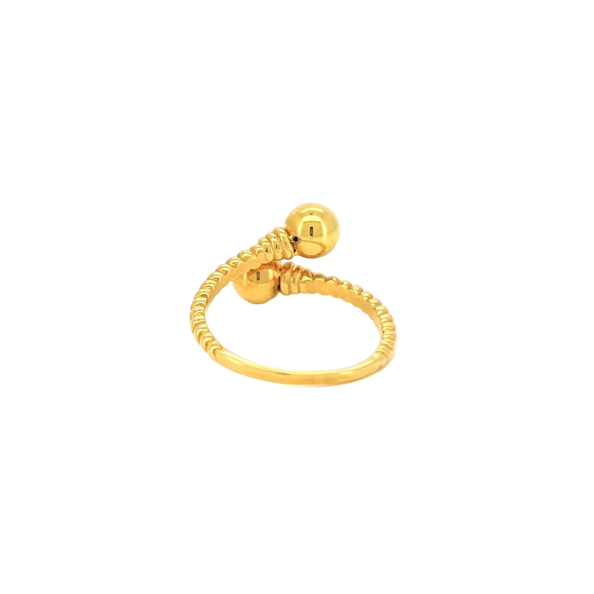Twisted Ball-End Open Ring — image 3