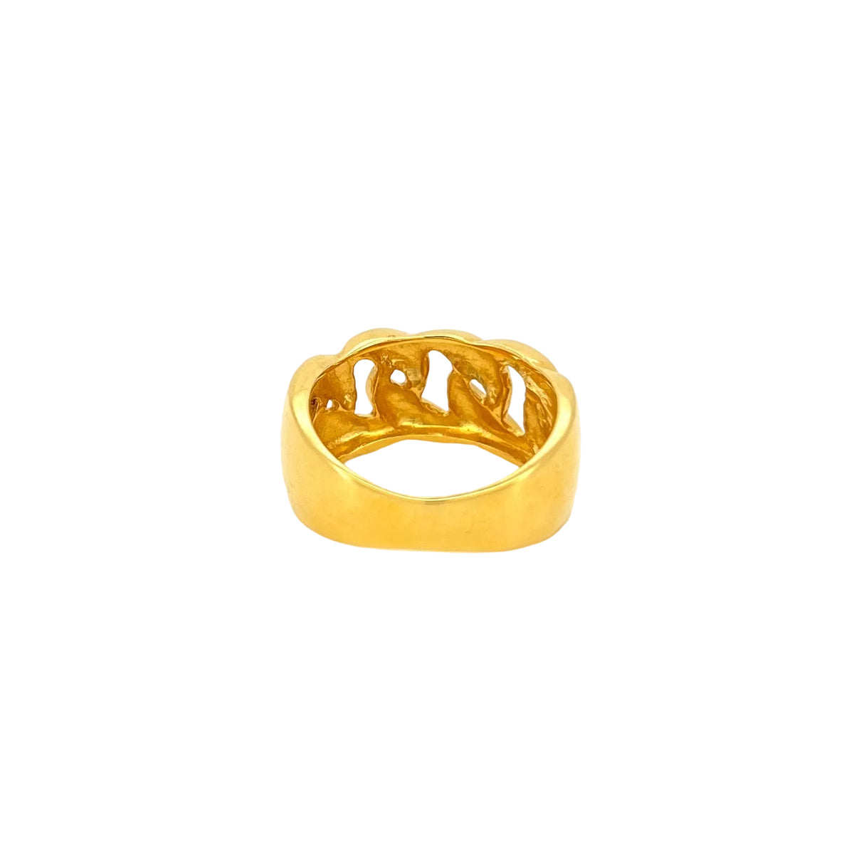 Polished Cuban Top Ring — image 3