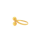 Twisted Ball-End Open Ring — image 2