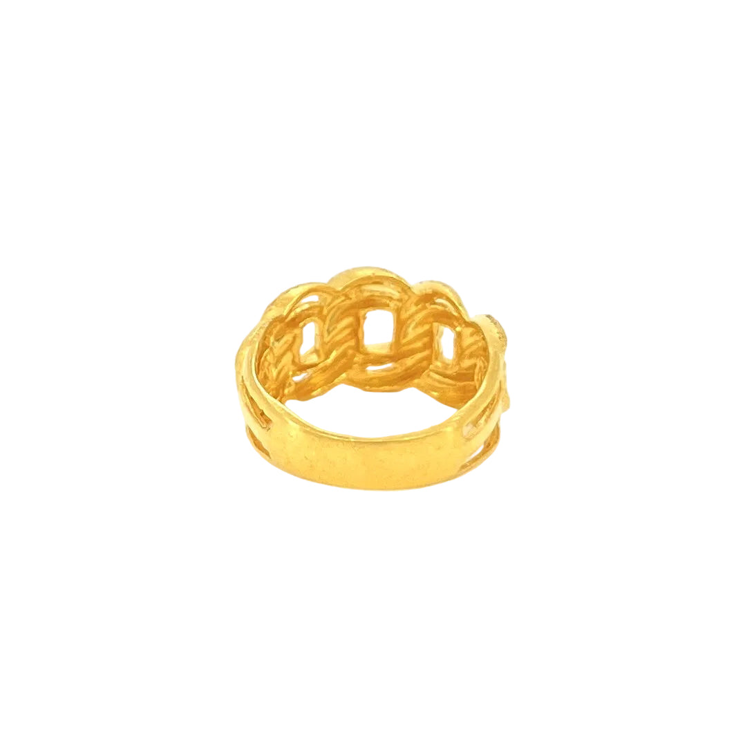 Shiny Double Curb Top Ring — image 3