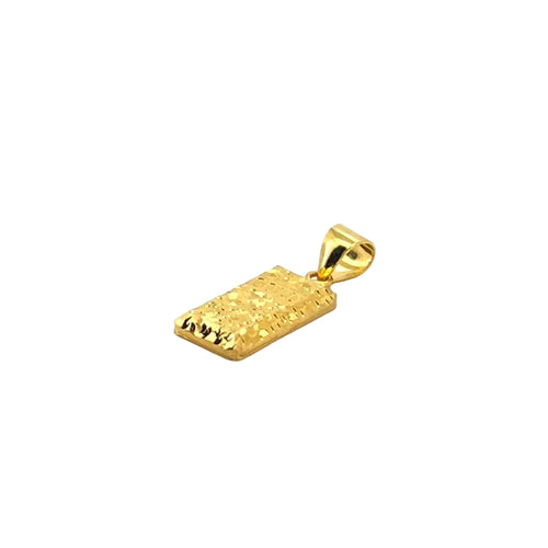 Crushed Ice Mini Gold Bar Pendant — image 1