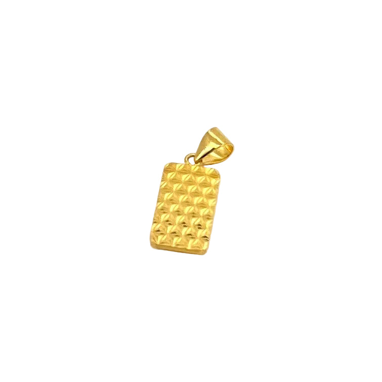 Crushed Ice Mini Gold Bar Pendant — image 2