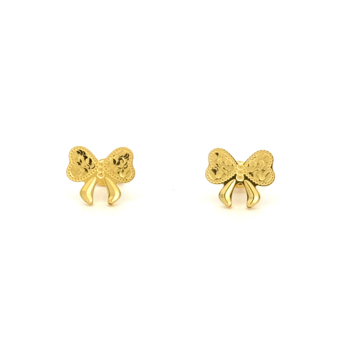 Crushed Ice Ribbon Earring Studs — image 1