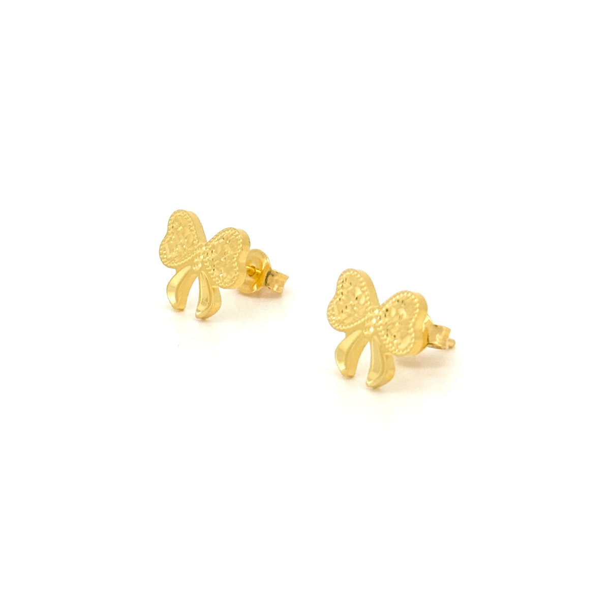 Crushed Ice Ribbon Earring Studs — image 2