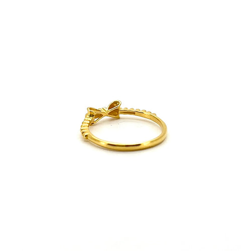 Dainty Beaded Bow Ring — image 2