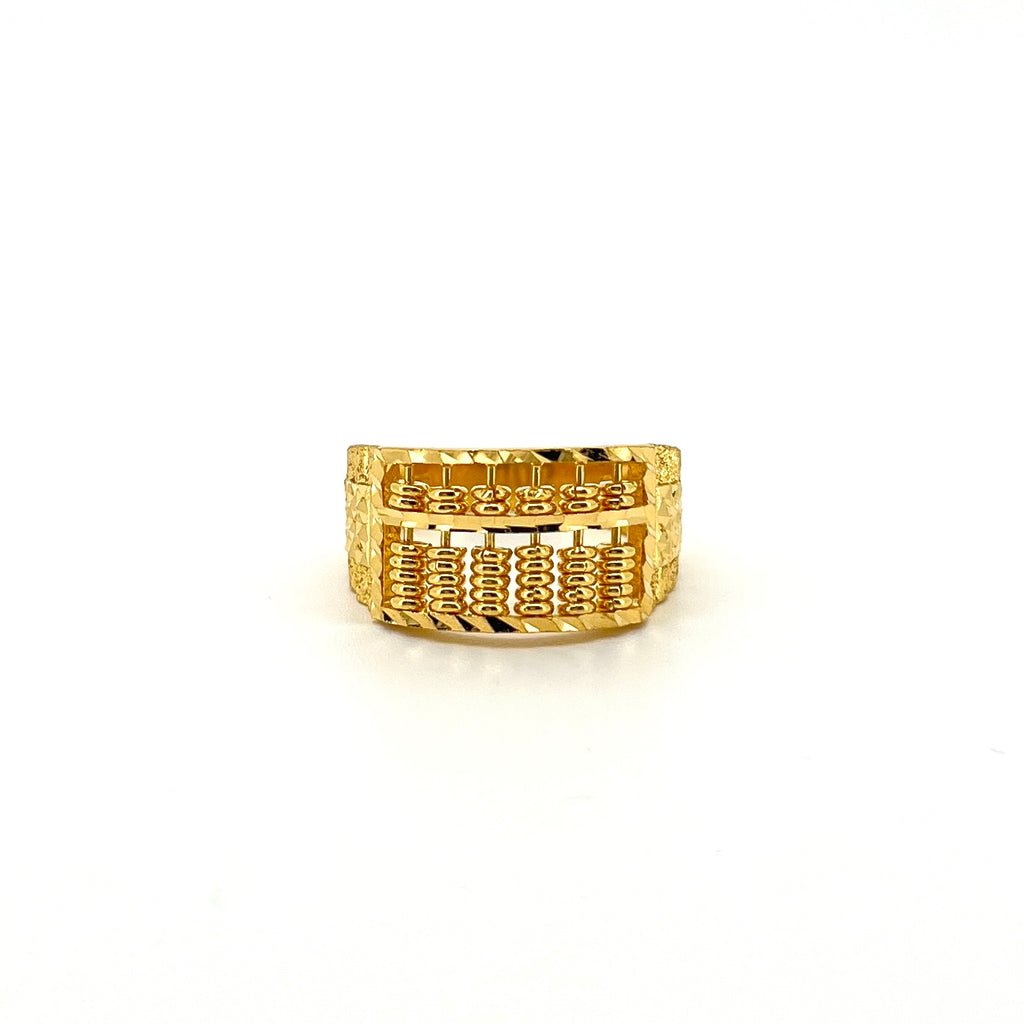 Diamond Cut Abacus Watch Strap Ring [ Broad ] — image 2
