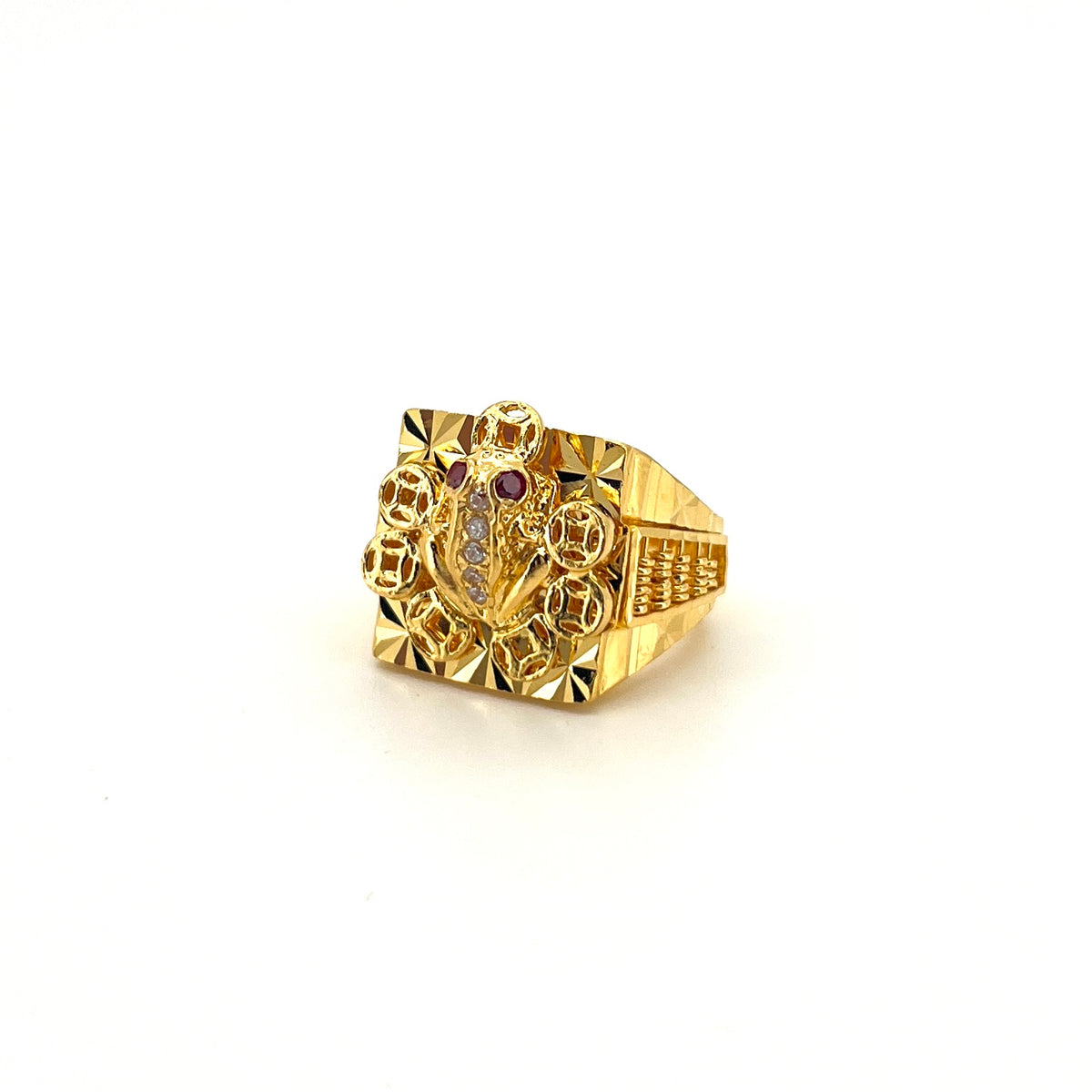 Fengshui Money Frog Abacus Ring — image 1