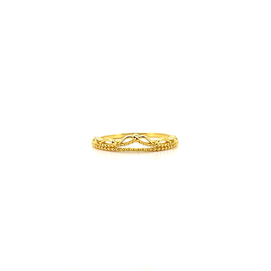 Fine Beaded Tiara Ring — image 1