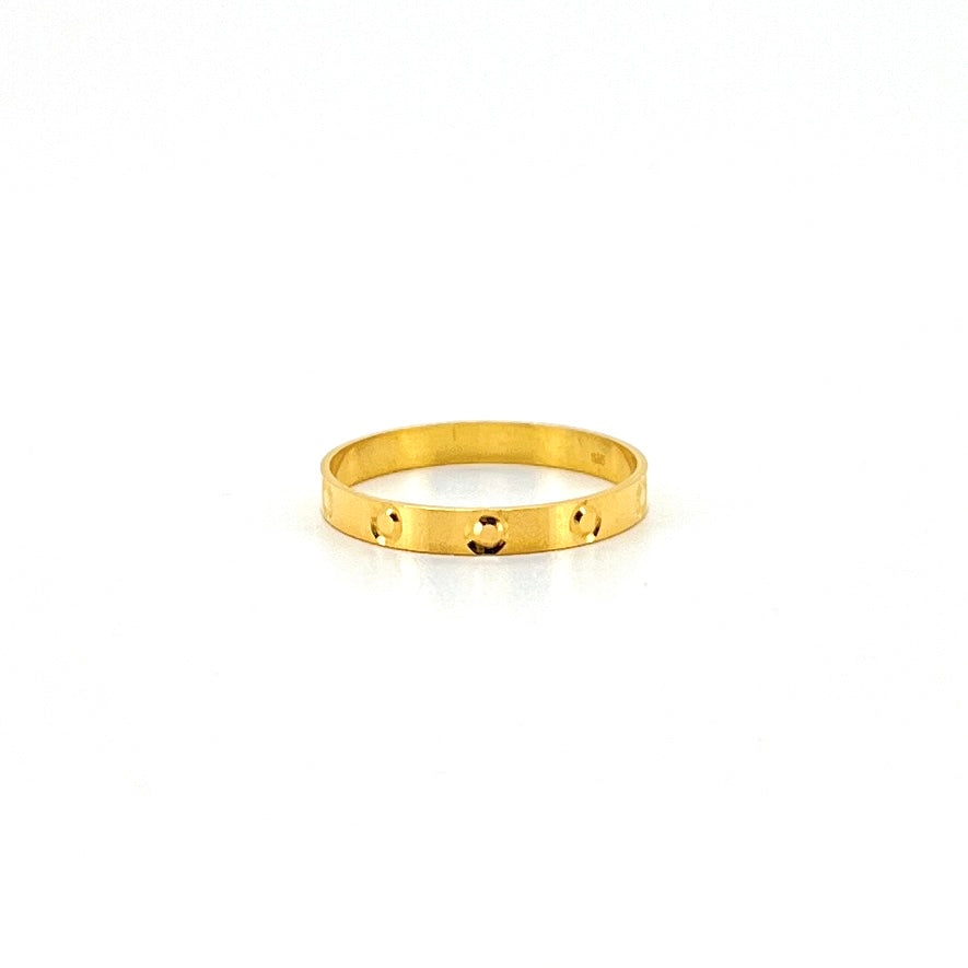Fine Circle Cutting Polished Ring — image 2