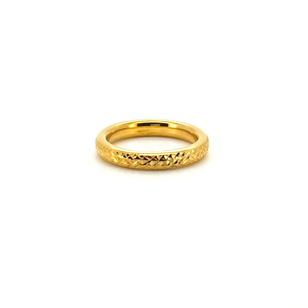 Hollow Criss Cross Cutting Ring — image 1
