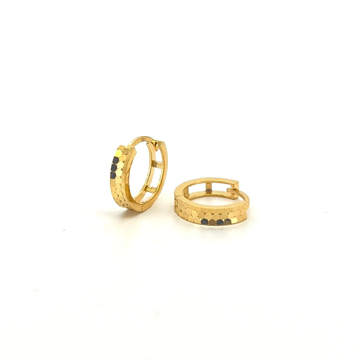 Sequin Cut Hoop Earrings — image 1