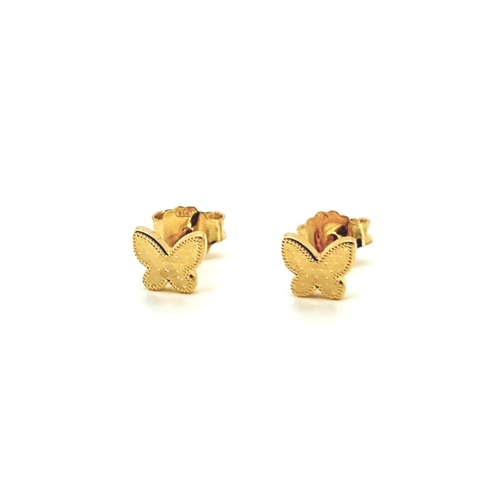 Sequin Shimmer Butterfly Earring Studs — image 2