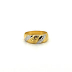 Two Tone Diagonal Lines Ring — image 2
