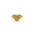Two Tone Dotted Heart Ring — image 1