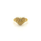 Two Tone Dotted Heart Ring — image 1