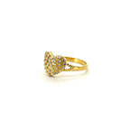 Two Tone Dotted Heart Ring — image 2