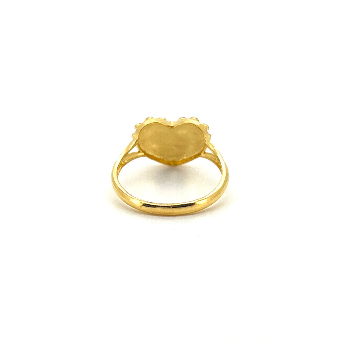 Two Tone Dotted Heart Ring — image 3