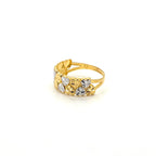 Two Tone Double Row Hearts Ring — image 2