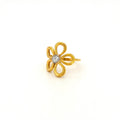 Two Tone Floral Outline Ring — image 1