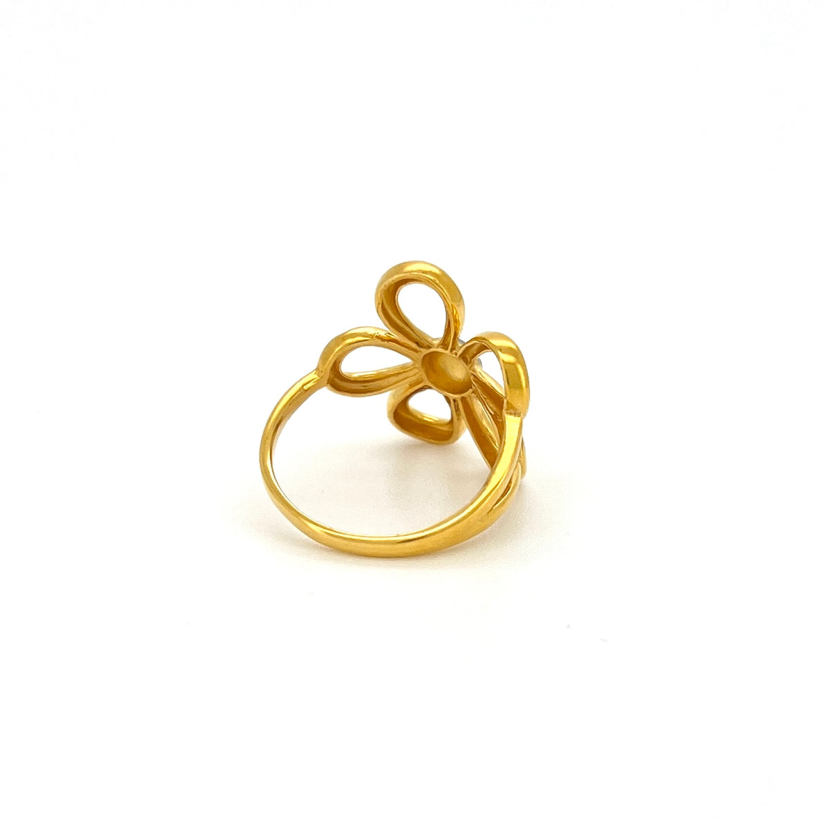 Two Tone Floral Outline Ring — image 2