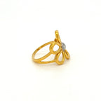 Two Tone Floral Outline Ring — image 3